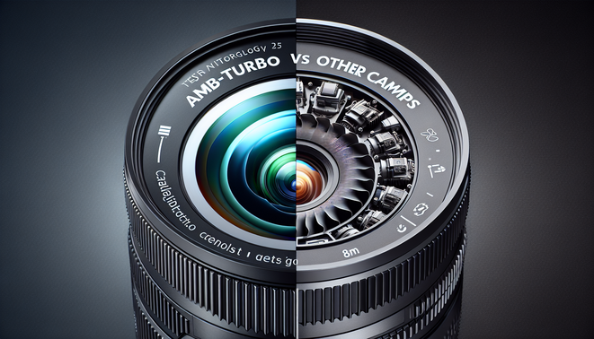 "Cover image: 'ambturbo vs ค่ายอื่นๆ' with contrasting designs, highlighting a competitive tech duel."