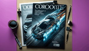 Three versatile AI image prompts: corporate tech, abstract AI-turbo concept, and clean magazine cover.